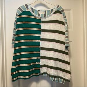 Free People - We The Free Patchwork Striped Tee